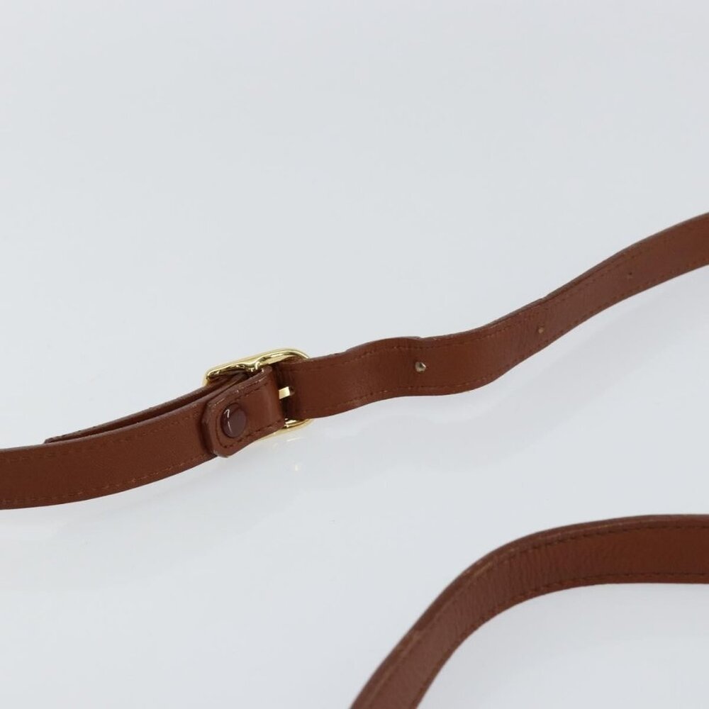 Authentic Burberrys Nova Check Shoulder Bag Leather Brown Gold - Picture 15 of 16